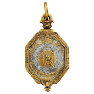 German rock crystal octagonal pendant watch Circa 1620-1630 German rock crystal octagonal pendant watch Circa 1620-1630