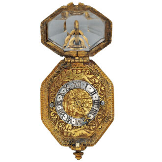 German rock crystal octagonal pendant watch Circa 1620-1630