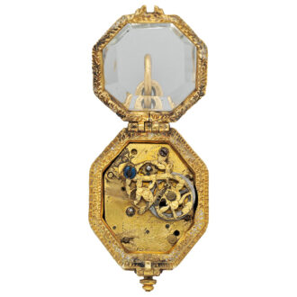 German rock crystal octagonal pendant watch Circa 1620-1630 German rock crystal octagonal pendant watch Circa 1620-1630