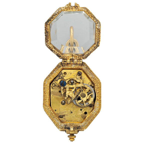 German rock crystal octagonal pendant watch Circa 1620-1630 German rock crystal octagonal pendant watch Circa 1620-1630