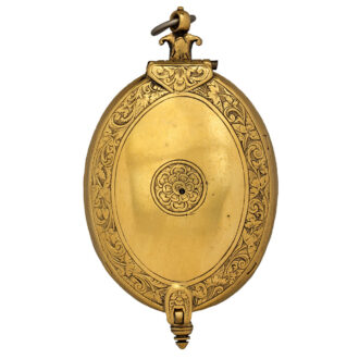 English oval brass one-handed verge pendant watch Circa 1620-40