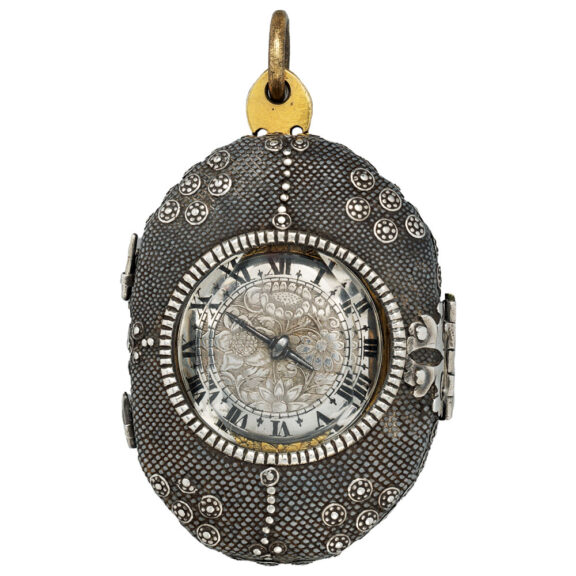 English rock crystal octagonal pendant watch Circa 1640-1650 English rock crystal octagonal pendant watch Circa 1640-1650