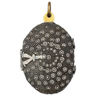 English rock crystal octagonal pendant watch Circa 1640-1650