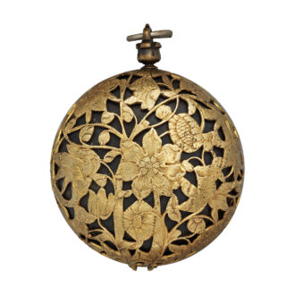 Rare English metal and silver lining verge pocket watch Circa 1665