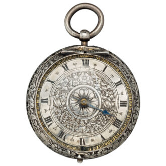 English early single-handed verge clock watch Circa 1670
