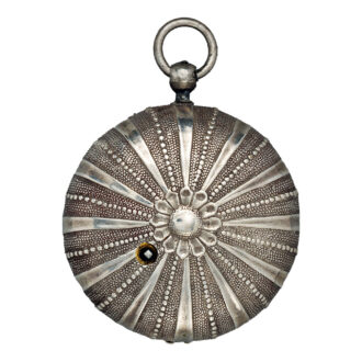 Swiss silver and leather verge pocket watch Circa 1675-1700