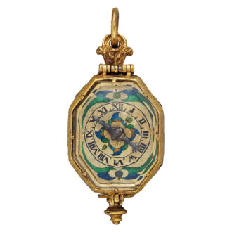 German octagonal gold and rock crystal watch Circa 1620 German octagonal gold and rock crystal watch Circa 1620