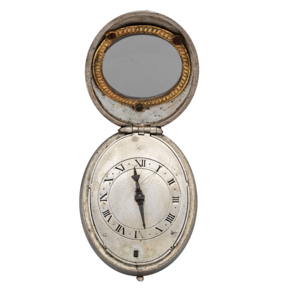 Rare English silver oval Puritan pendant watch Circa 1630 Rare English silver oval Puritan pendant watch Circa 1630