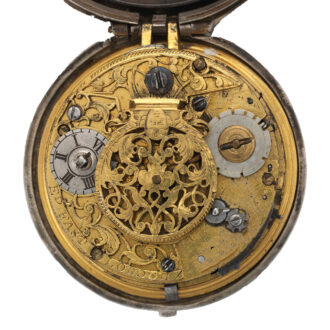 English silver and leather pair cased verge watch Circa 1602-97