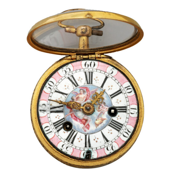 English gilded repeating watch in tortoiseshell case Circa 1682 English gilded repeating watch in tortoiseshell case Circa 1682