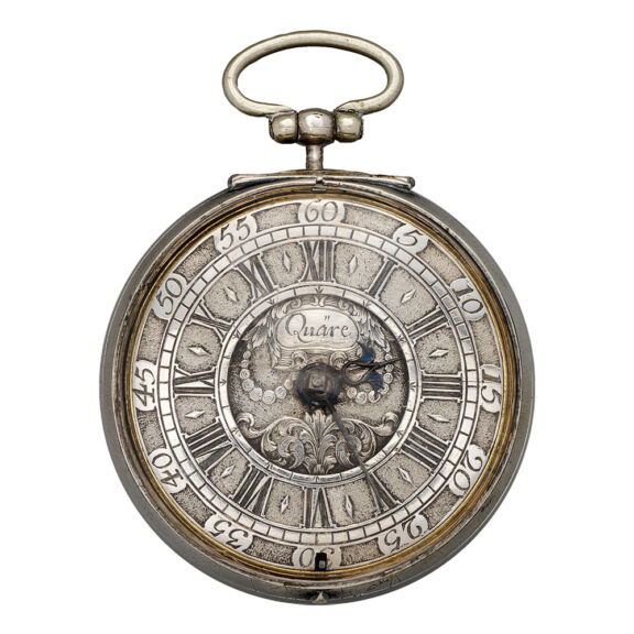 Early English silver and leather pair-cased verge watch Circa 1690 Early English silver and leather pair-cased verge watch Circa 1690
