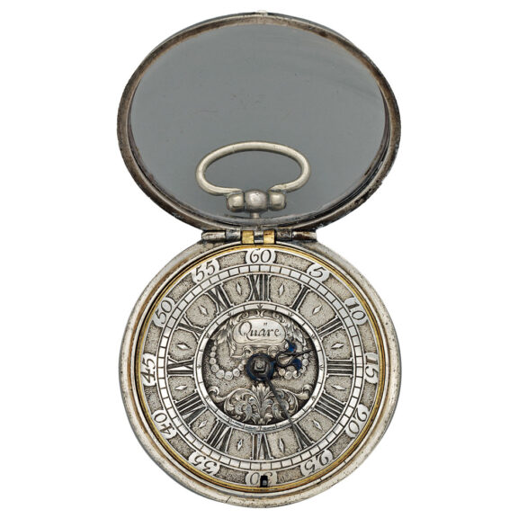 Early English silver and leather pair-cased verge watch Circa 1690 Early English silver and leather pair-cased verge watch Circa 1690