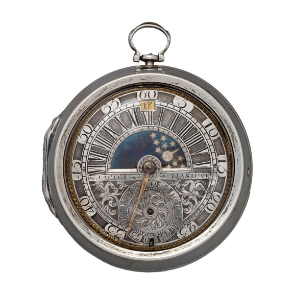 Dutch self-strike watch with day and night indicator Circa 1695