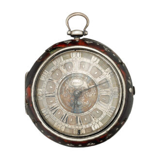 English silver repeating watch decorated with tortoiseshell Circa 1700