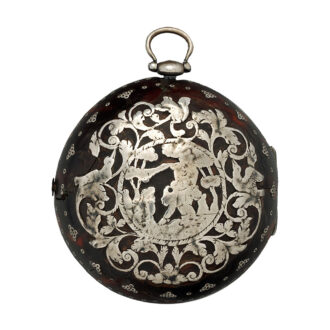 English silver repeating watch decorated with tortoiseshell Circa 1700