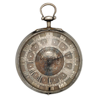 English silver repeating watch decorated with tortoiseshell Circa 1700