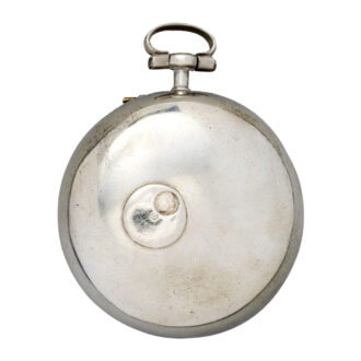 English silver and red tortoiseshell pair cased watch Circa 1685