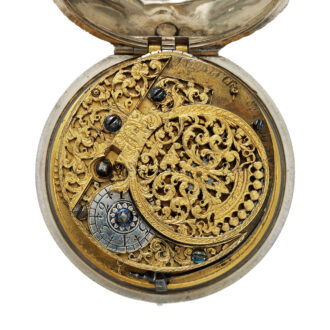 Dutch self-strike watch with day and night indicator Circa 1695