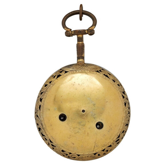 English gilt-metal pair cased clock watch Circa 1680 English gilt-metal pair cased clock watch Circa 1680