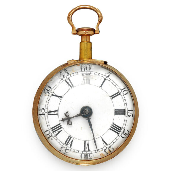 English gold and agate repeating watch set with cardinal gems Circa 1780 English gold and agate repeating watch set with cardinal gems Circa 1780