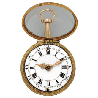 English gold repeating pair cased pocket watch Circa 1765.