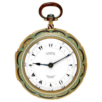 English gold and enamel triple-cased verge watch Circa 1789