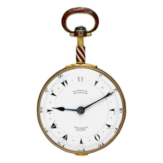 English gold and enamel triple-cased verge watch Circa 1789