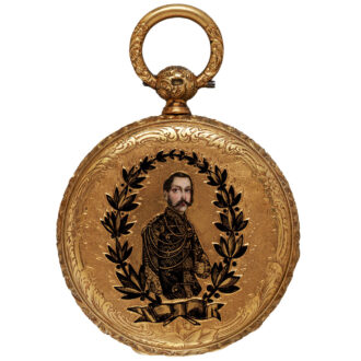 Swiss gold and enamel Imperial presentation watch Circa 1860-1870