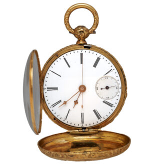 Swiss gold and enamel Imperial presentation watch Circa 1860-1870