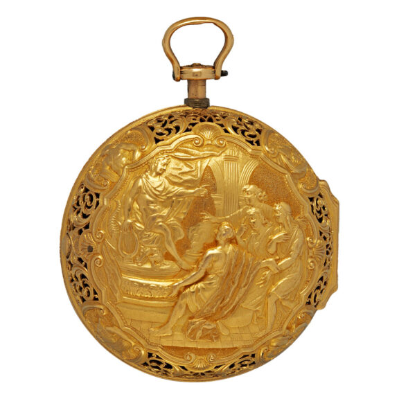 English/Dutch gold watch in shagreen protective case Circa 1720 English/Dutch gold watch in shagreen protective case Circa 1720