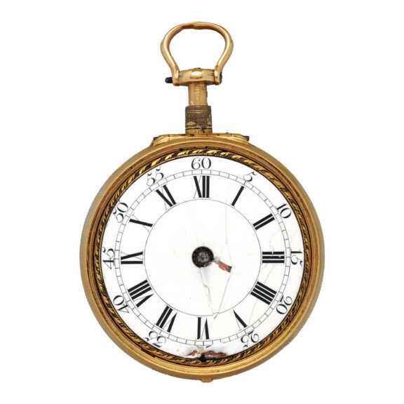 English/Dutch gold watch in shagreen protective case Circa 1720 English/Dutch gold watch in shagreen protective case Circa 1720