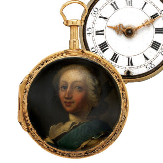 English gold repeating pair cased pocket watch Circa 1765.