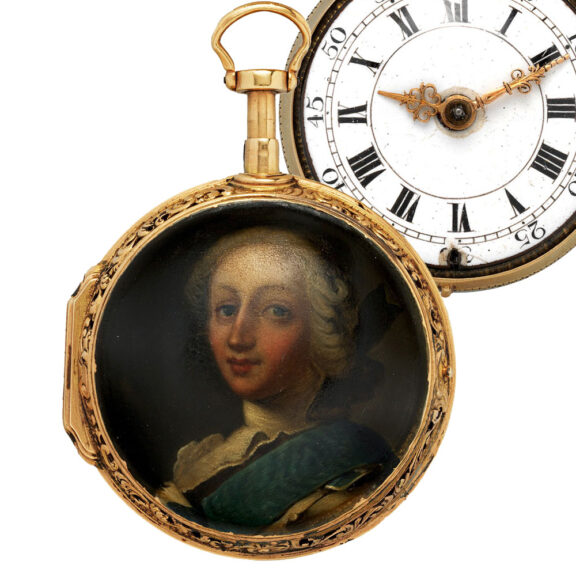 English gold repeating pair cased pocket watch Circa 1765.