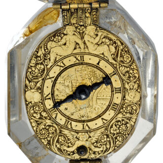 French rock crystal single-handed verge pendant watch Circa 1570