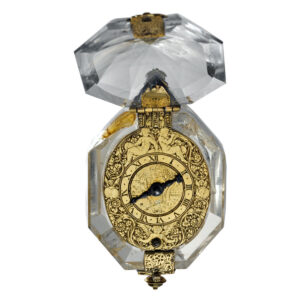French rock crystal single-handed verge pendant watch Circa 1570