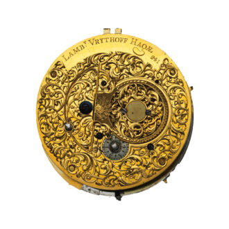 Unique Dutch gold enamel watch of museum quality Circa 1645