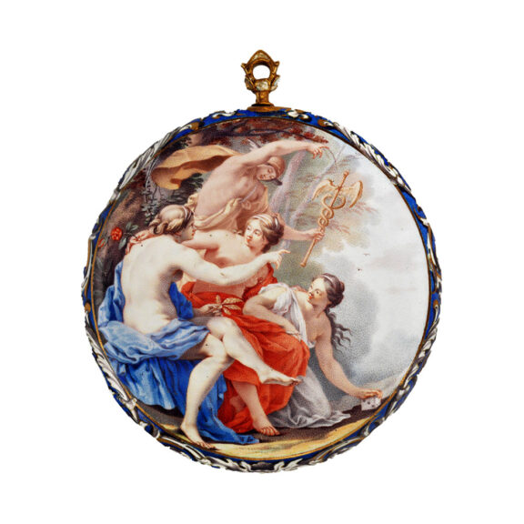 Unique Dutch gold enamel watch of museum quality Circa 1645 Unique Dutch gold enamel watch of museum quality Circa 1645