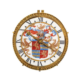 Unique Dutch gold enamel watch of museum quality Circa 1645