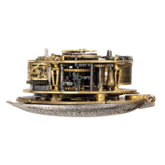 Rare French pocket watch with alarm and calendar Circa 1600-1610
