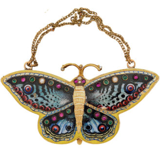 DP249572-1 Swiss gold and enamel watch in the form of a butterfly Circa 1840-1850