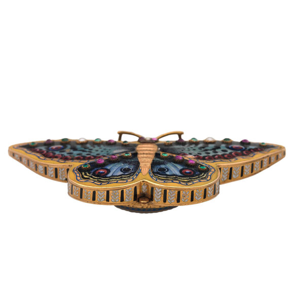Swiss gold and enamel watch in the form of a butterfly Circa 1840-1850 Swiss gold and enamel watch in the form of a butterfly Circa 1840-1850