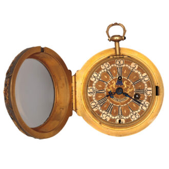English keywind mechanical automaton pocket watch Circa 1710