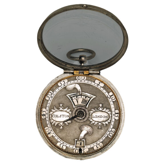 English silver and tortoiseshell digital verge watch Circa 1690-1700 English silver and tortoiseshell digital verge watch Circa 1690-1700