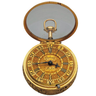 English pair cased quarter repeater cylinder watch Circa 1719-1720