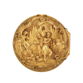 English repeating pocket watch with repoussé decoration Circa 1741