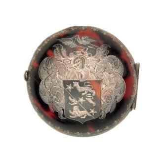 English silver and tortoiseshell digital verge watch Circa 1690-1700