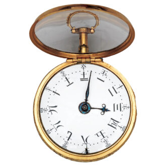 English gold watch set with pearls, diamonds and jewels Circa 1770