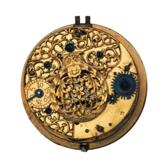 Chinese clock watch in leather and shagreen case Circa 1736-95