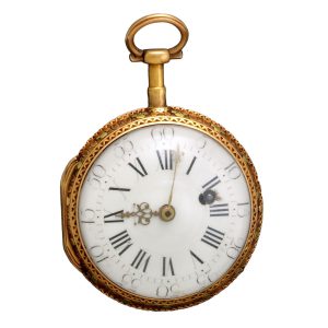 Multi color verge pocket watch Circa 1770