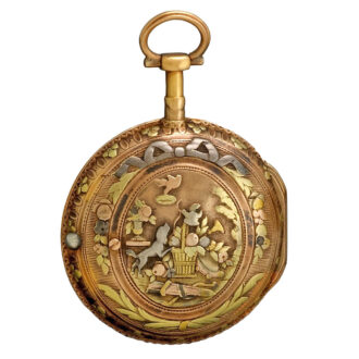 Multi color verge pocket watch Circa 1770